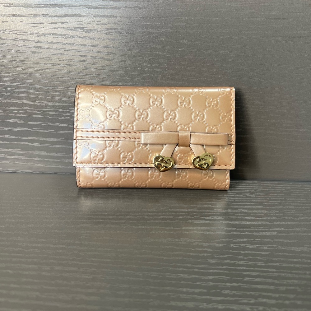 Gucci Guccissima Rose Gold Key Holder